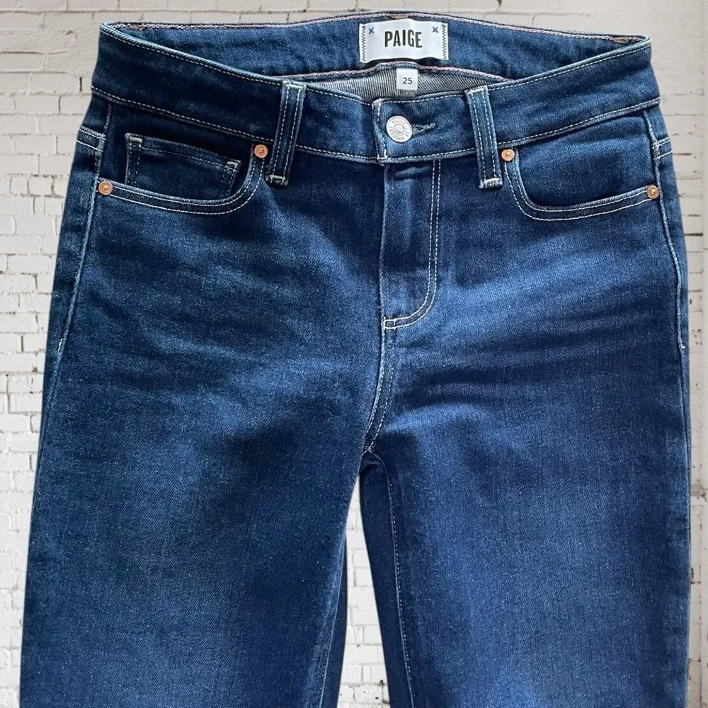 PAIGE Raw‎ Hem Ankle Jeans Size 25” RUN BIG